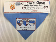 Land of the Free Holiday Dog Bandana