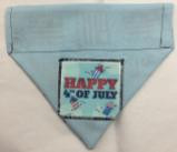 4th of July Reversible Through the Collar  Dog Bandana happy