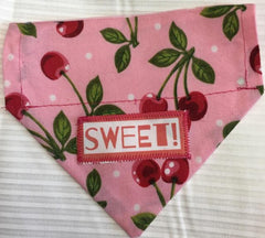 Sweet Cherry Girl's Dog Bandana