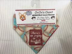 There's No Crying In Baseball Dog Bandana